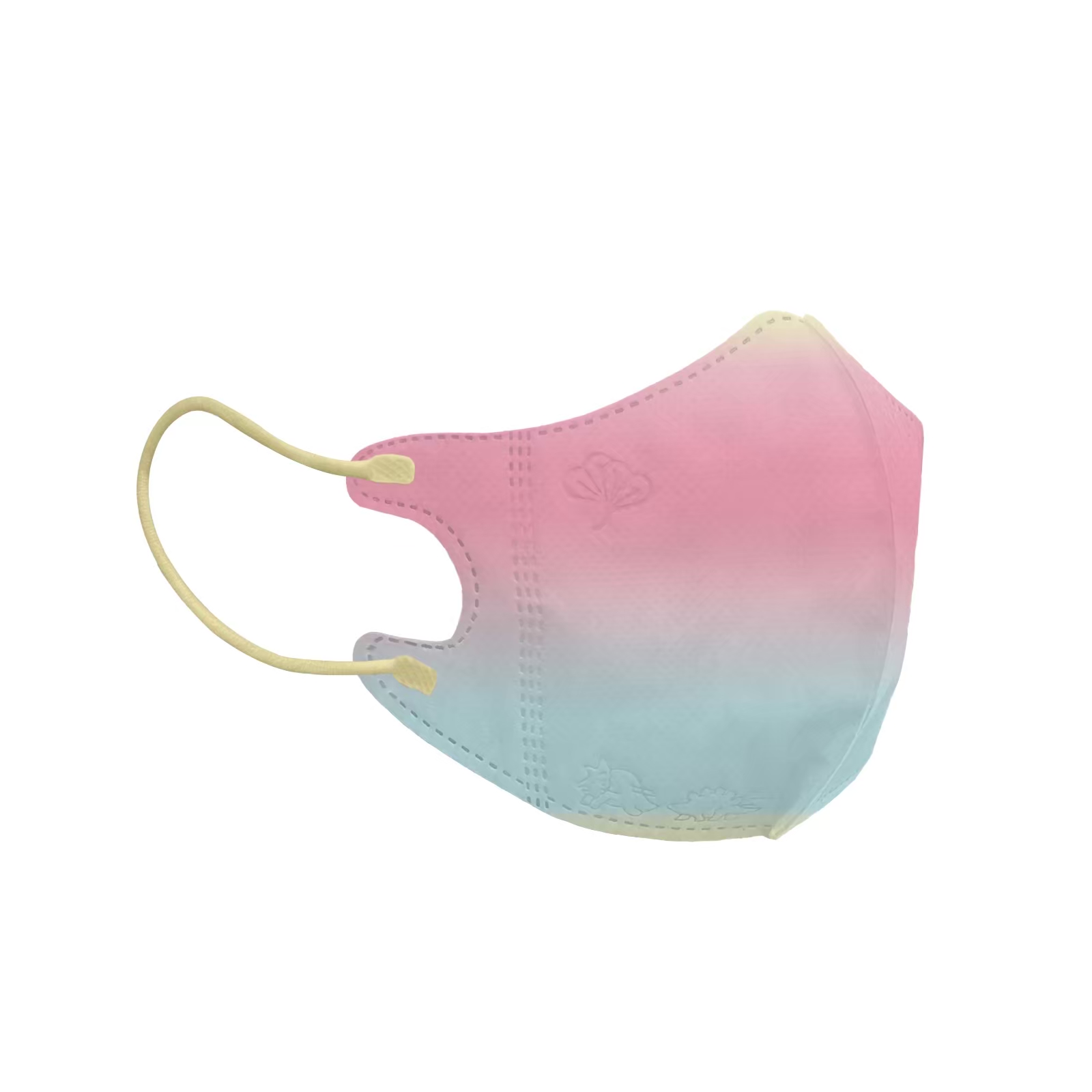3D兒童口罩-粉彩漸層1