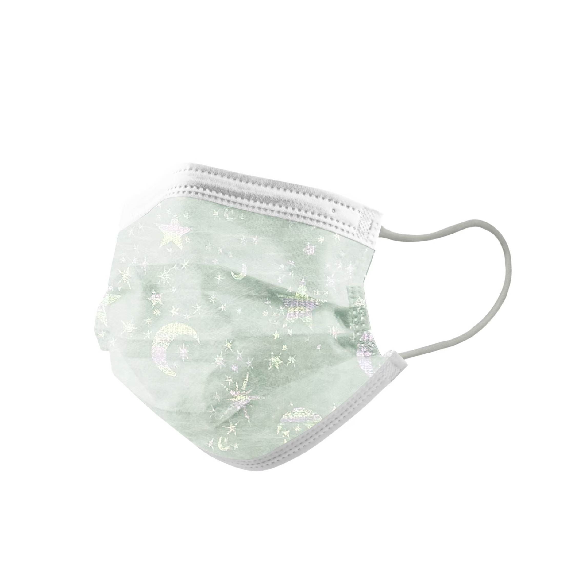 平面成人口罩-嫩綠