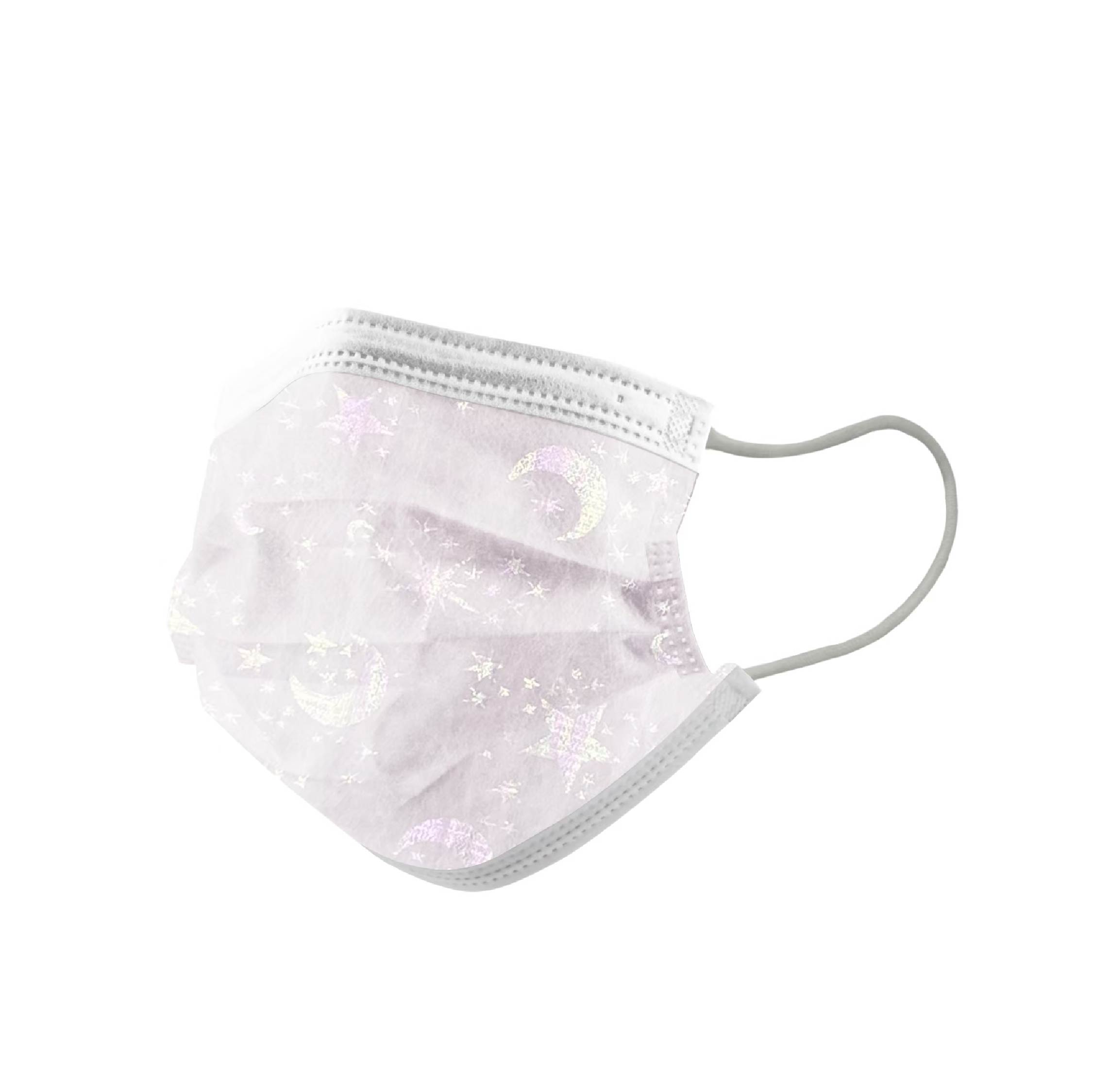 平面成人口罩-紫曲