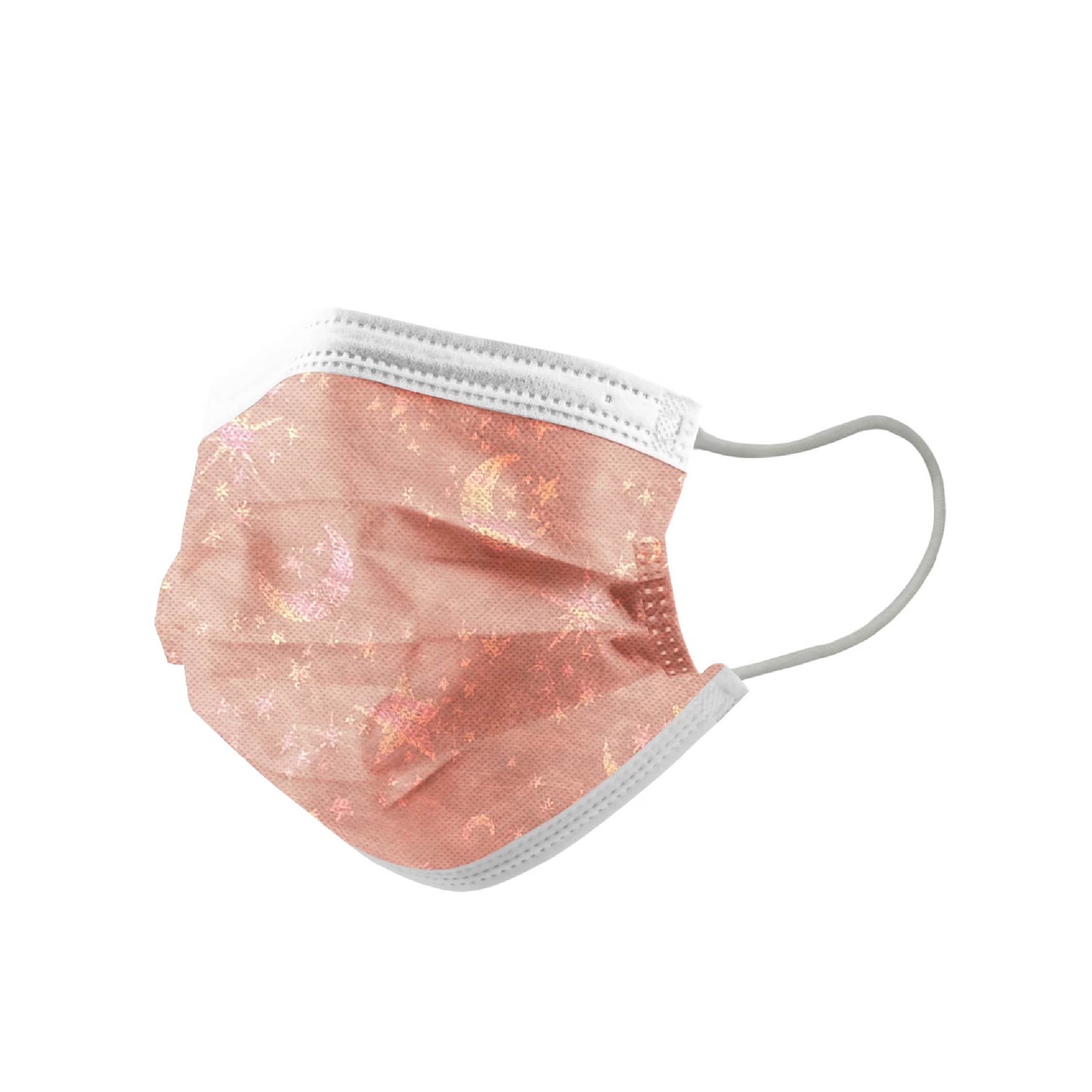 平面成人口罩-胭脂