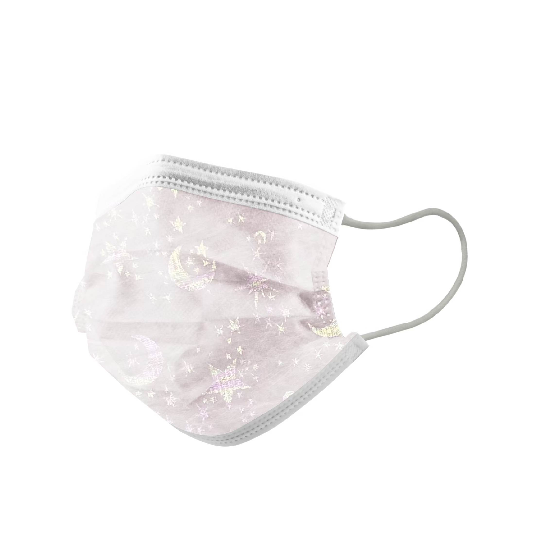 平面成人口罩-粉紅珍珠