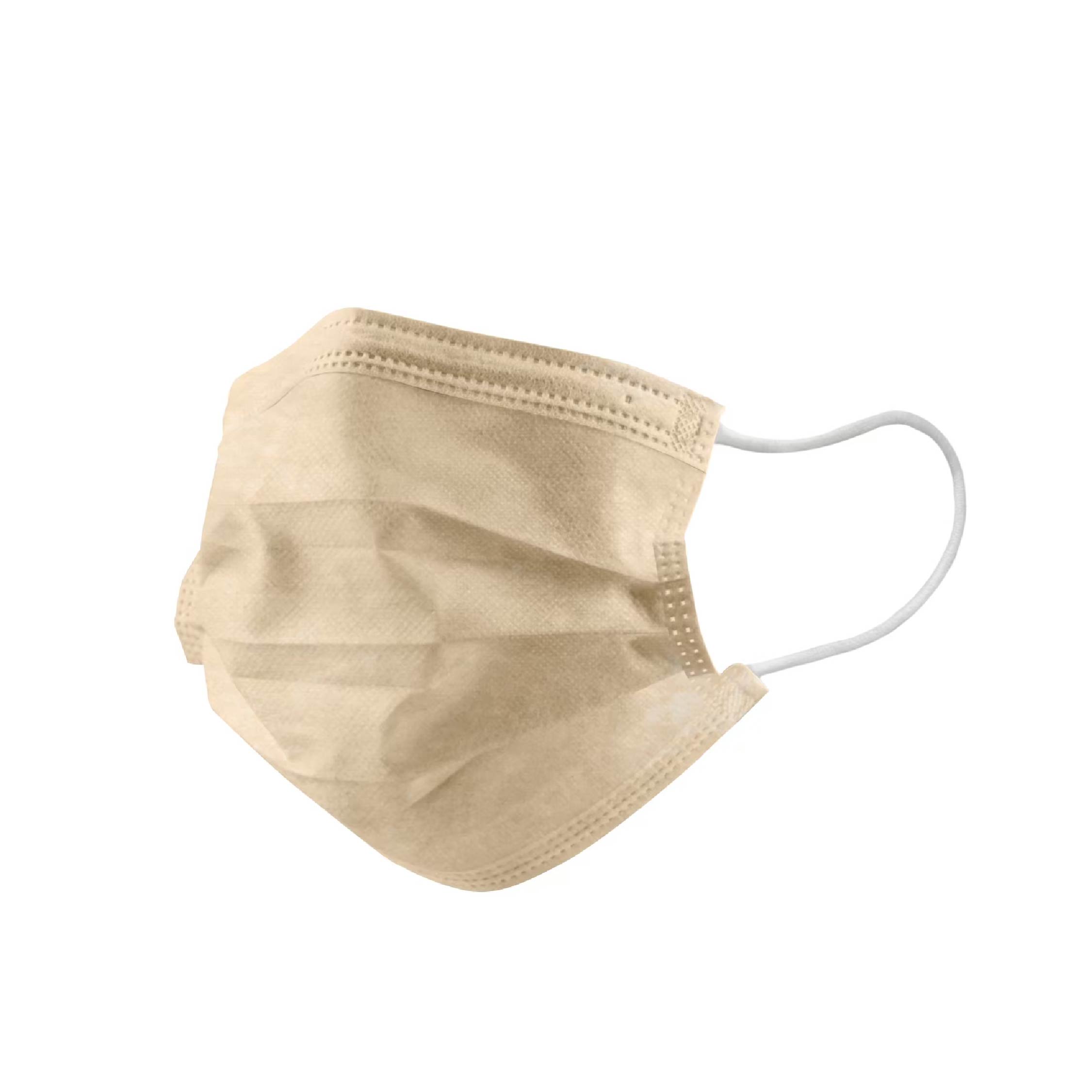 平面成人口罩-亞麻米