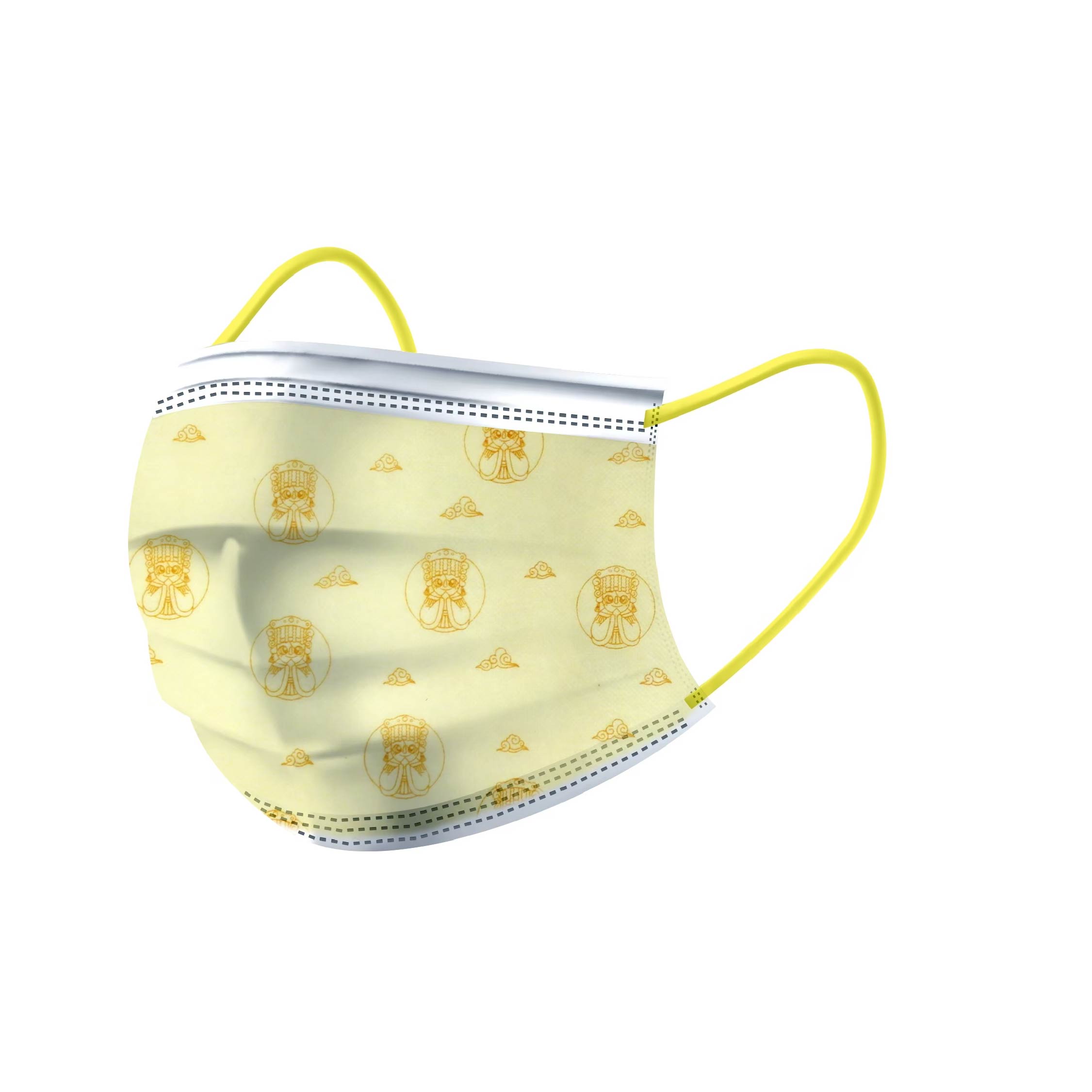 平面成人口罩-黃媽祖