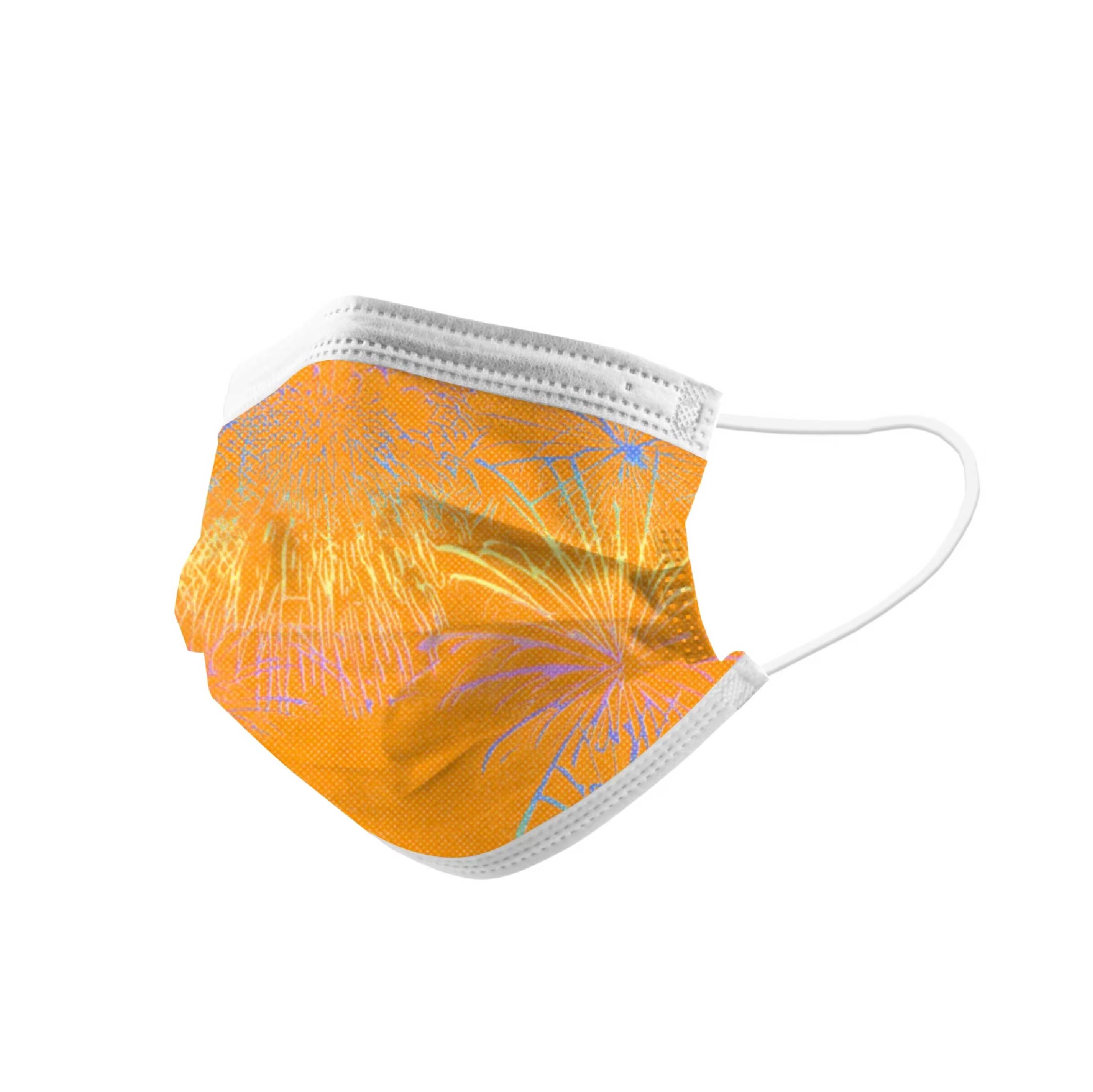 平面成人口罩-璀璨橘