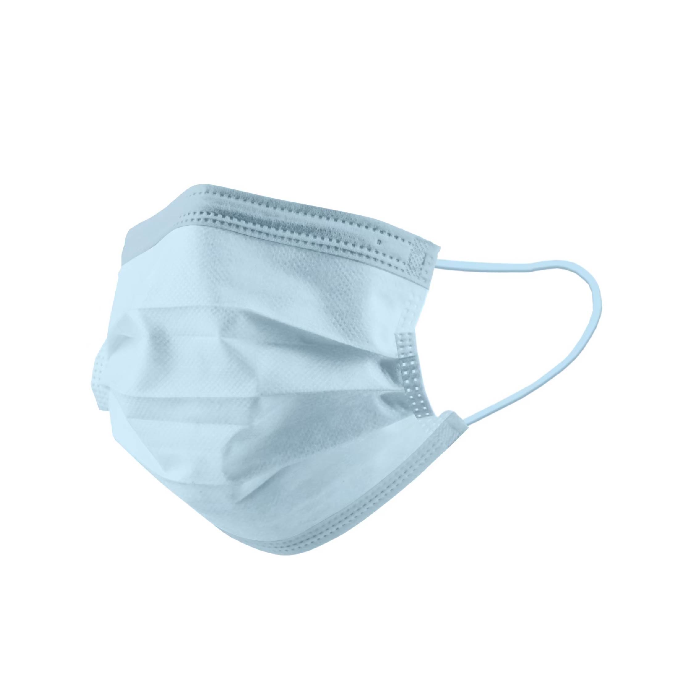 平面成人口罩-淺藍