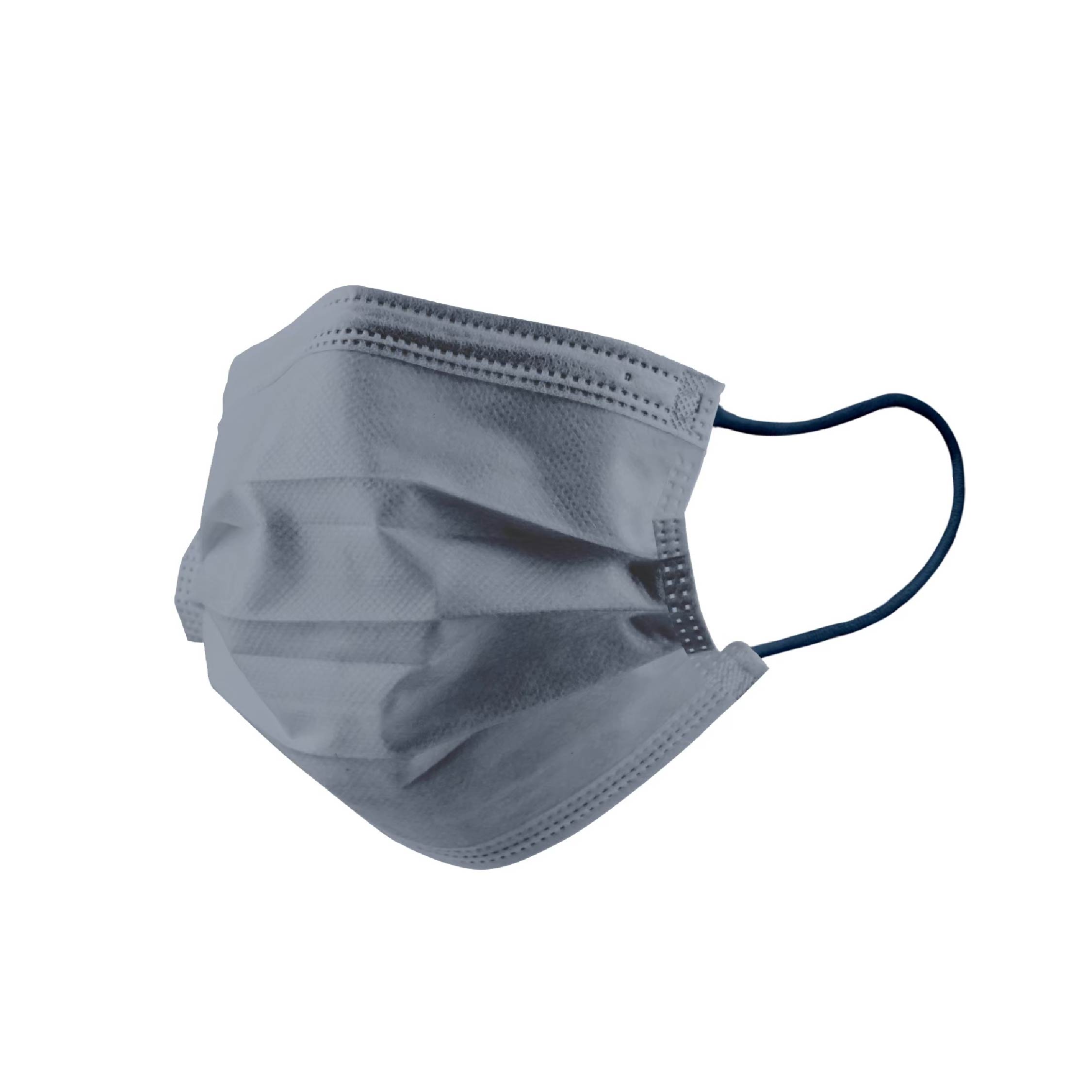平面成人口罩-灰藍