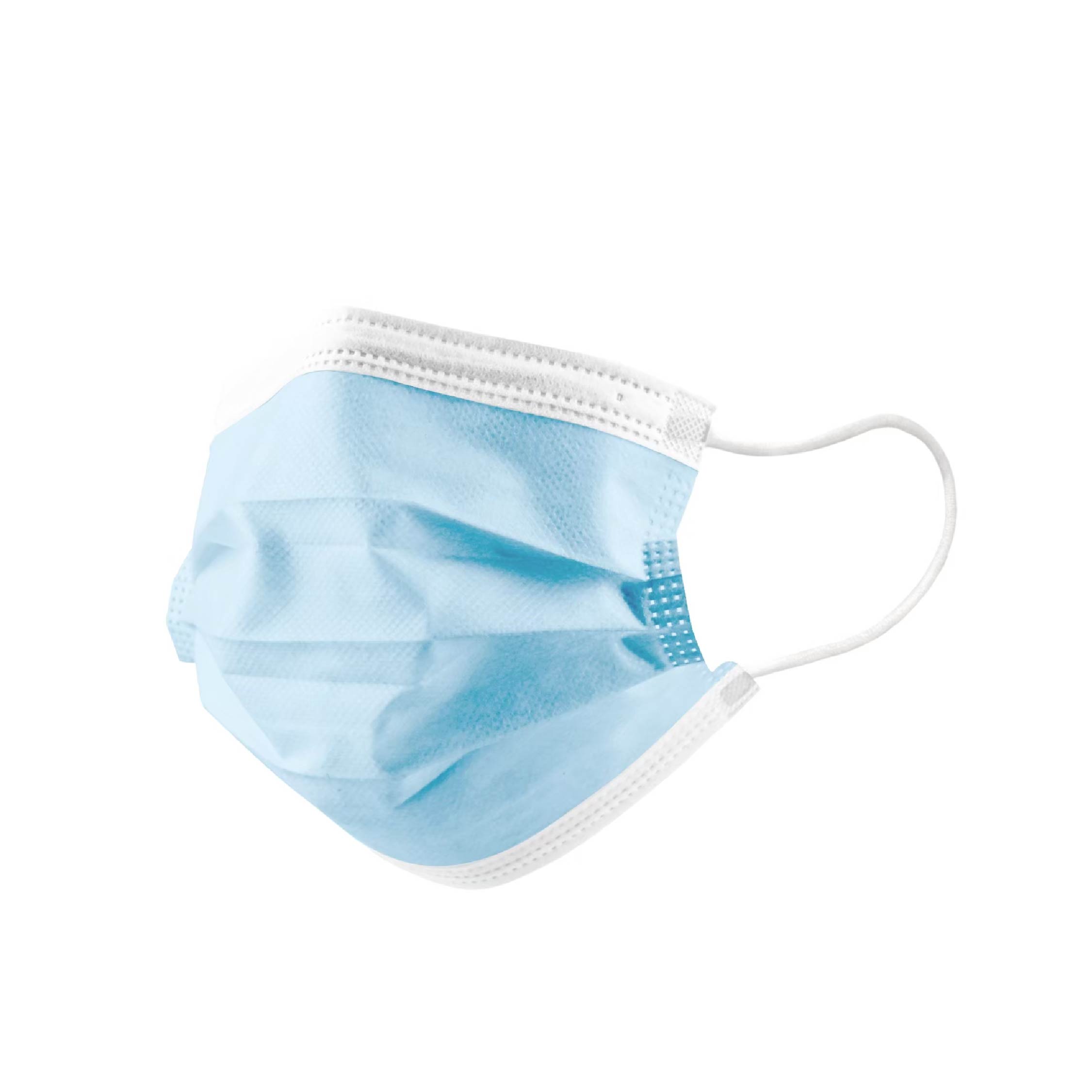 平面成人口罩-淺藍